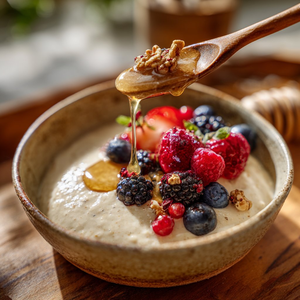 Frühstück für Kinder mit Haferbrei