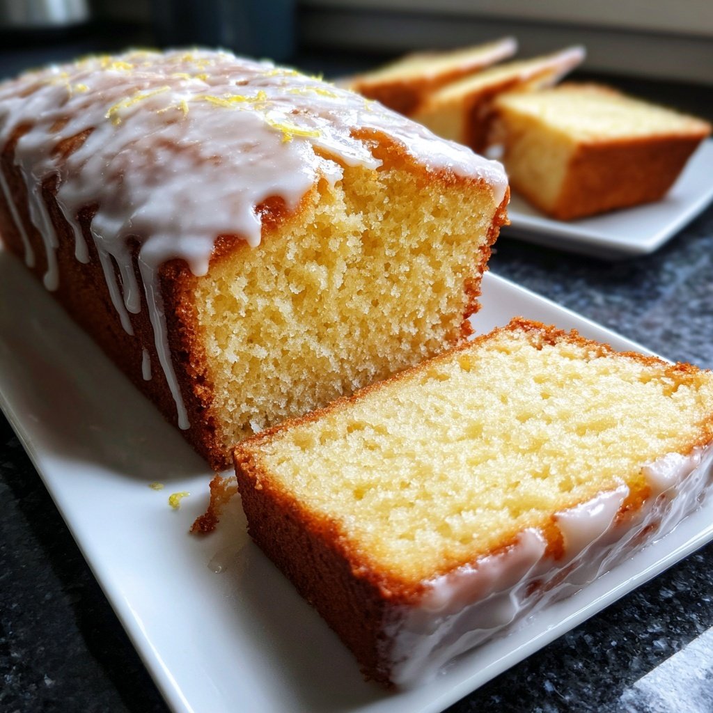 Zitronenkuchen mit Glasur