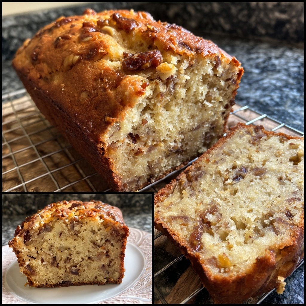 Bananenkuchen mit Datteln