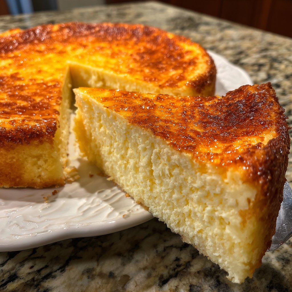 Käsekuchen mit Zitronen-Mandelboden