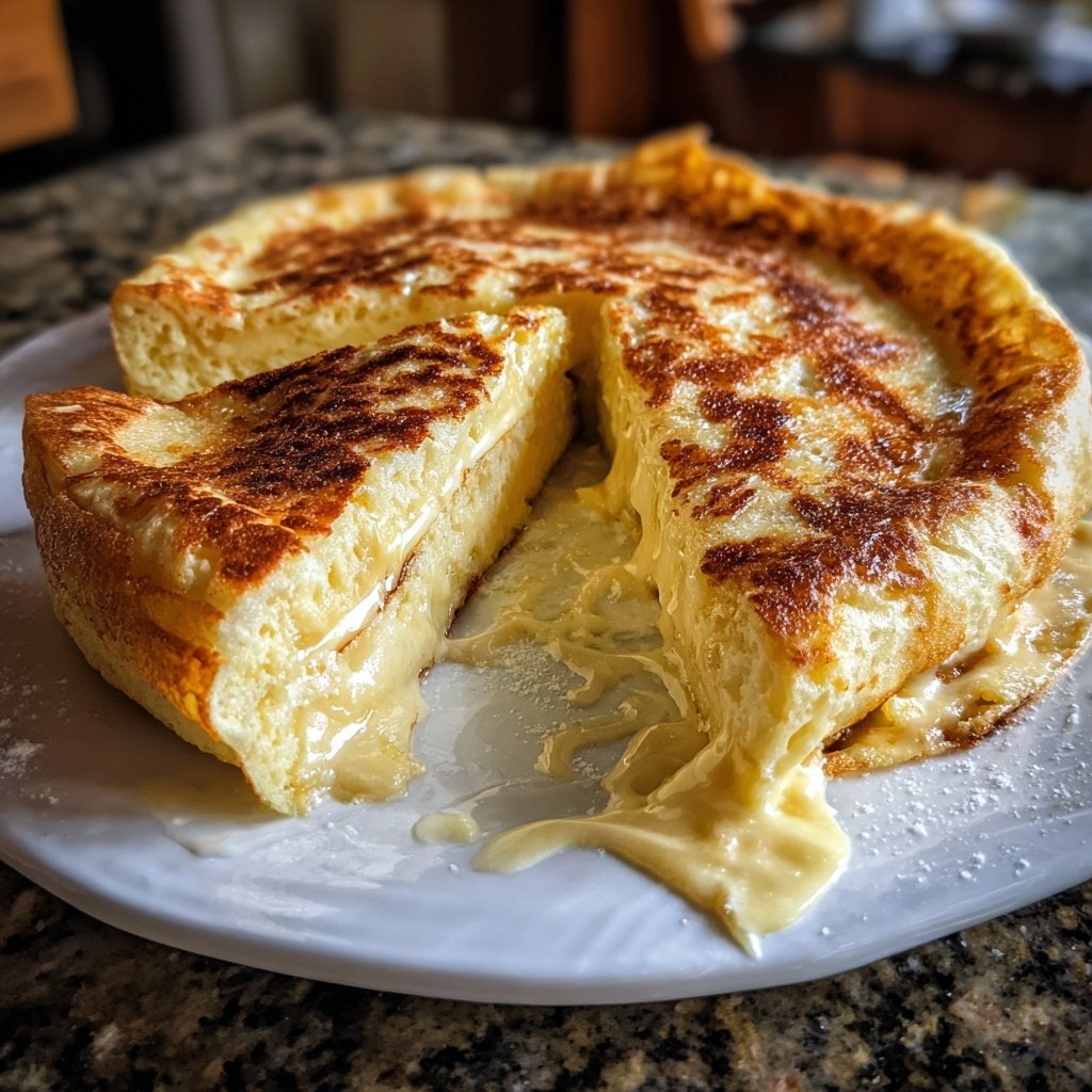 Pfannkuchen mit Vanillequarkfüllung