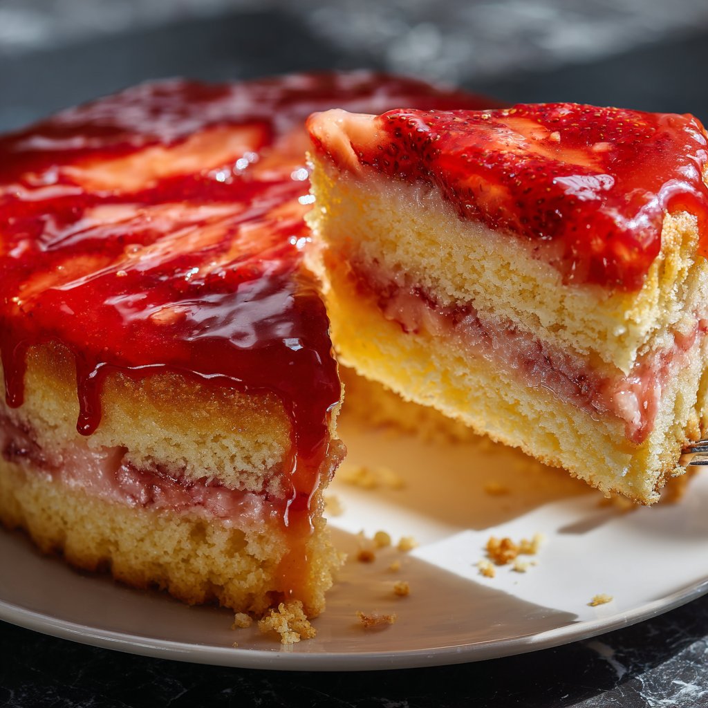 Erdbeerkuchen Leicht