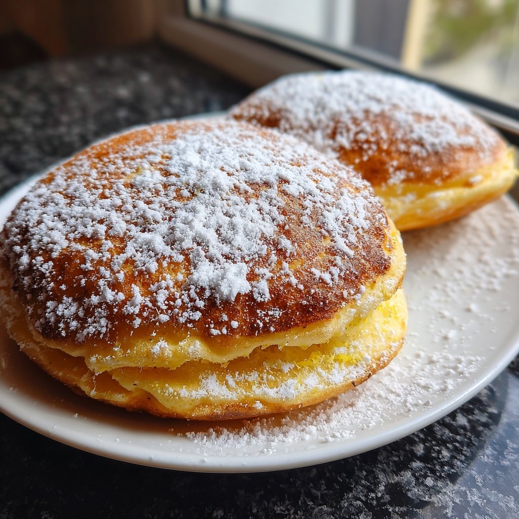 Pfannkuchen mit Zitronenzucker