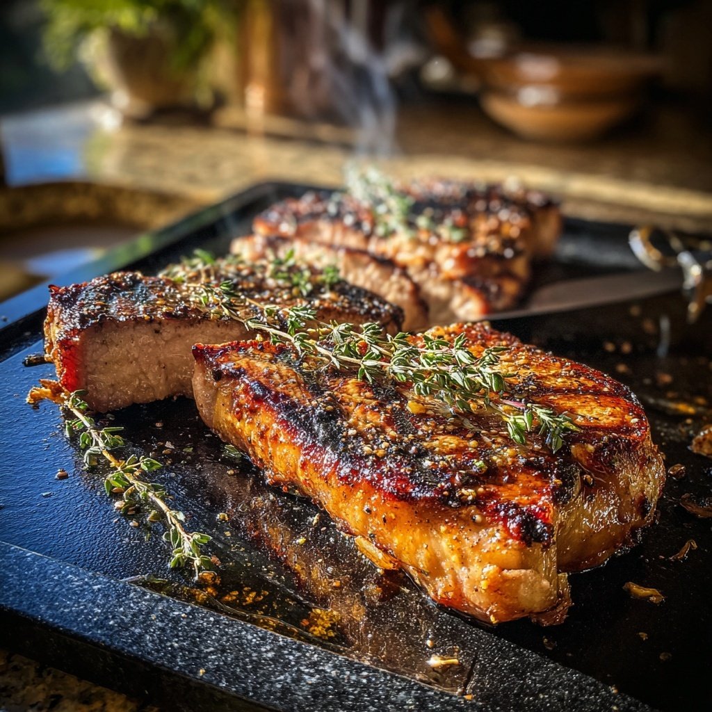 Gegrilltes Steak Mit Thymian