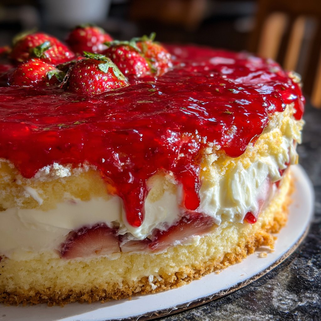 Erdbeerkuchen Mit Schmand